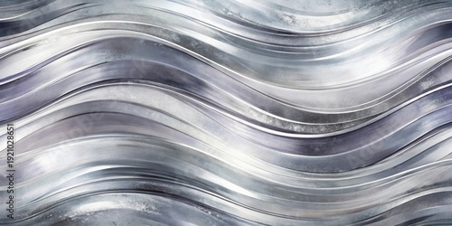 Abstract Silver and Gray Wavy Lines Background Texture for Modern Design Projects