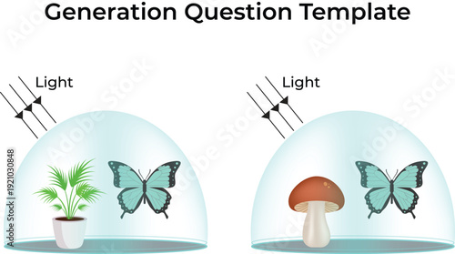 Science Experiment Template: Plant vs Mushroom Environments