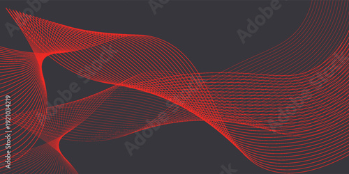 A dynamic, creative banner background in red and orange with a blend of futuristic abstraction and cool tones.