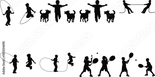 Diverse group of people engaging in various outdoor activities and exercises together