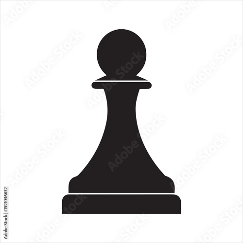 Pawn Chess Piece Icon Graphic