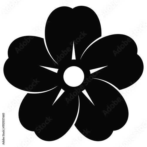 Minimalist icon representing a vector file or graphics document isolated on transparent background, Vector, illustration