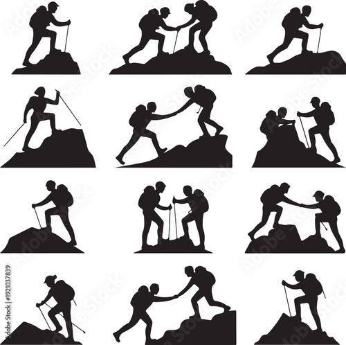 Backpacker Silhouettes