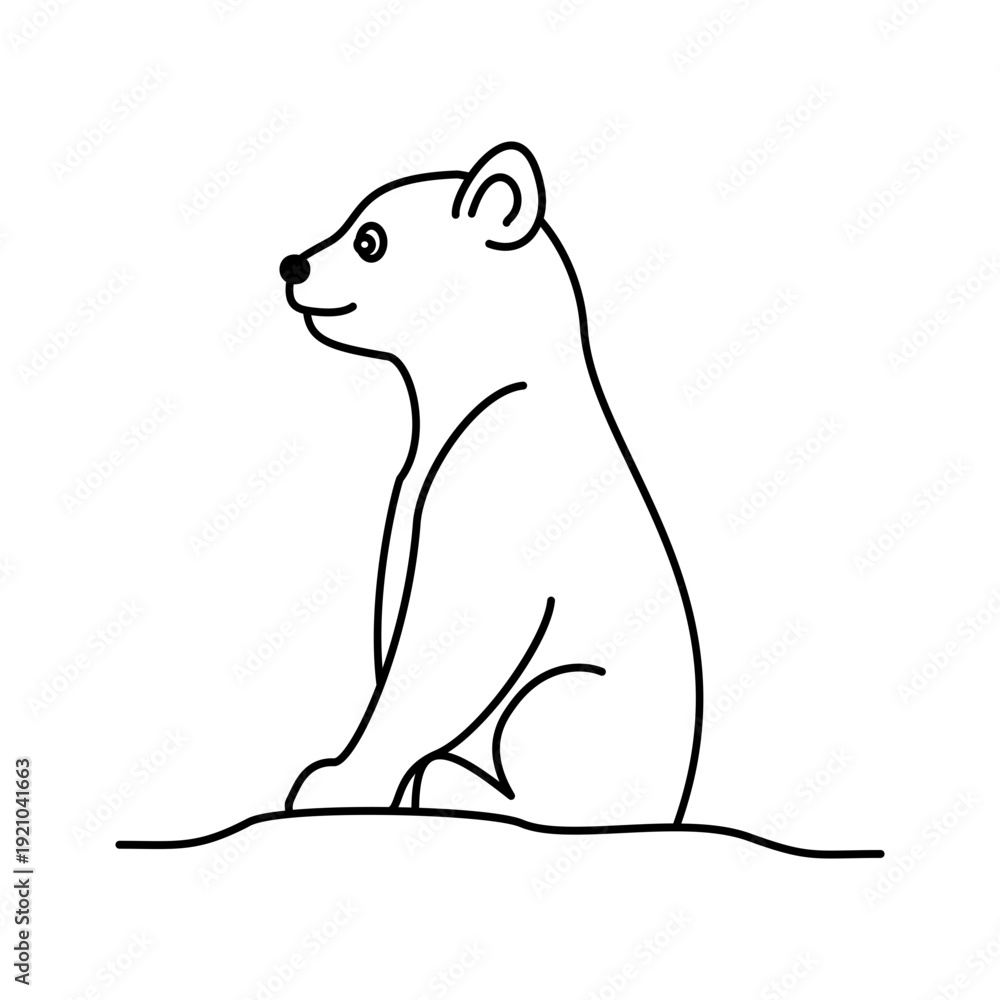 Obraz premium Bear Icon