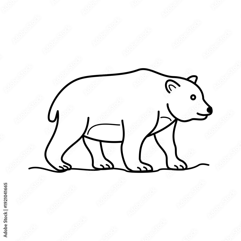 Fototapeta premium Bear Icon