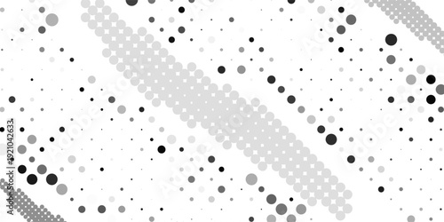 Background with monochrome dot texture. Polka dot pattern template. Background with black dots - stock vector dots basic background dots