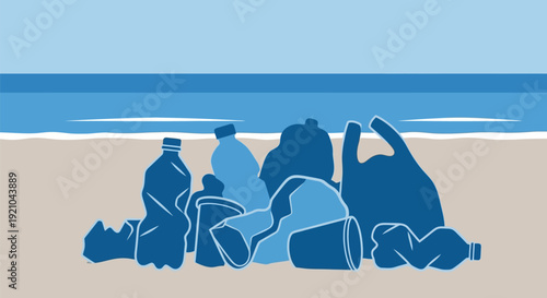 Group of People Relaxing on Beach.