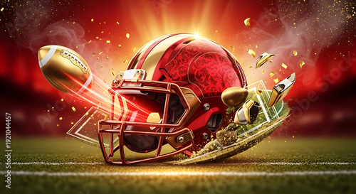 Graphic related to the sports team name or theme