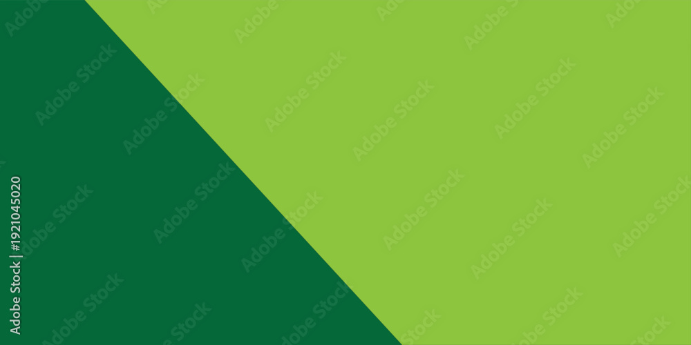 Obraz premium A bicolor background consisting of dark and light green shapes