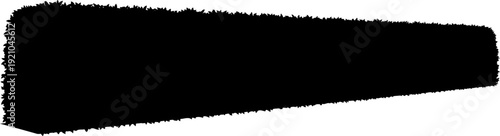 Long manicured hedge silhouette used for garden boundaries