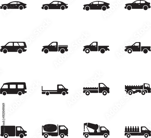 Car icons vector illustration