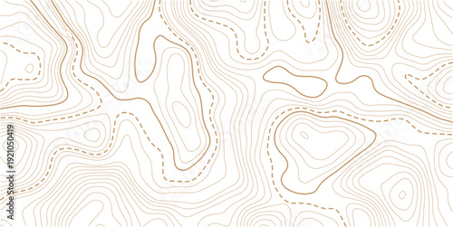topographic line contour map background, Topographic map and landscape terrain texture grid.paper texture Imitation of a geographical map shades.