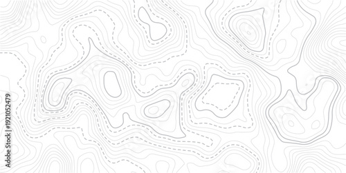 Abstract pattern with lines seamless pattern and topography. Modern design with White background with topographic wavy pattern design.seamless cartography ware frame area contour topo grid map.