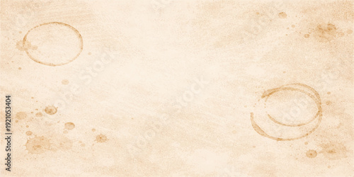 A vintage antique parchment background featuring a brown aged paper texture with a grungy distressed effect and worn edges for a retro scrapbook design