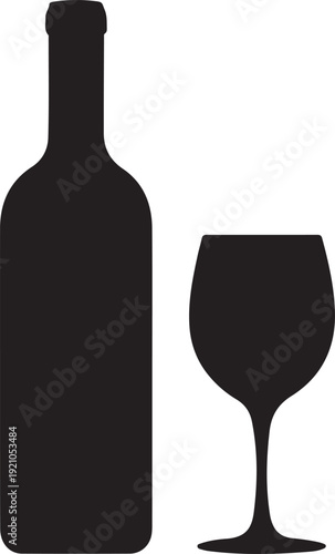 Wine icon. Vector. Isolated