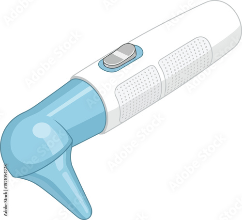 Digital thermometer medical device health care diagnostic tool for fever measurement portable electronic device vector