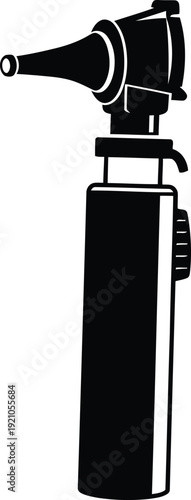 Medical otoscope diagnostic tool examination device ear health care equipment illustration vector