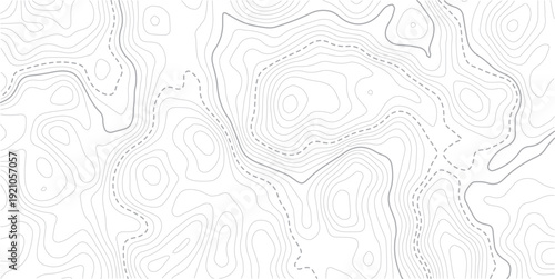 Paper counter map. vector hiking landscape geometric grid topo map texture background. Topography wave line grid map. white wave line geography landscape Topo contour map on white background. 