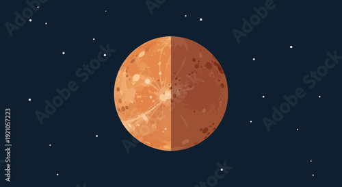 Mars planet illustration