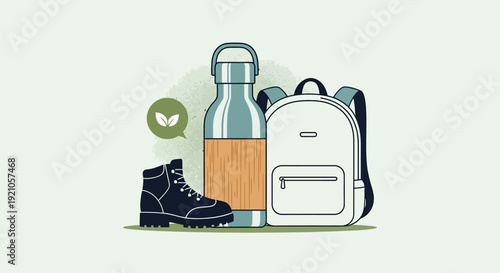 Backpack Water Bottle Shoe Outdoor Gear.