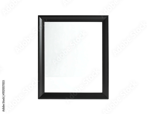 Black square frame with white background simple design.