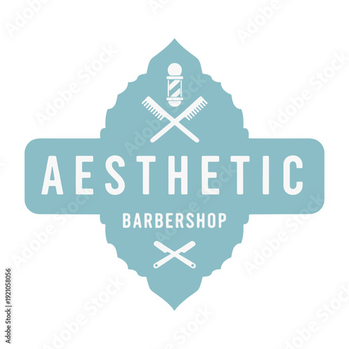 Barbershop logo design focuses on simplicity, elegance, and ease of recognition.