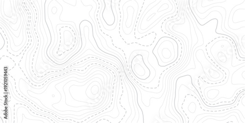 Paper counter map. vector hiking landscape geometric grid topo map texture background. Topography wave line grid map. white wave line geography landscape Topo contour map on white background. 