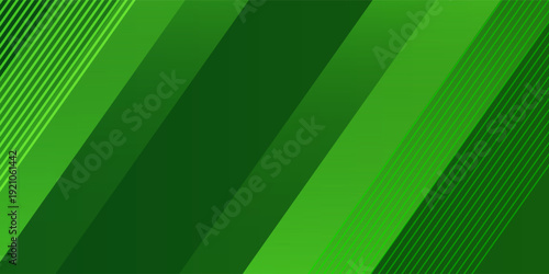 Modern art simple abstract green sporty background template vector with shiny lines and lights. Green background with