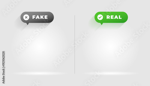 fake or real approved rejected concept background