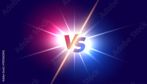 trendy versus vs comparison wallpaper with light effect