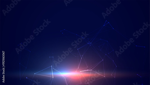 abstract techno net wire mesh blue background