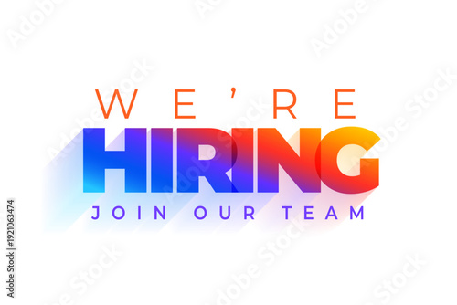 modern we are hiring template join our team