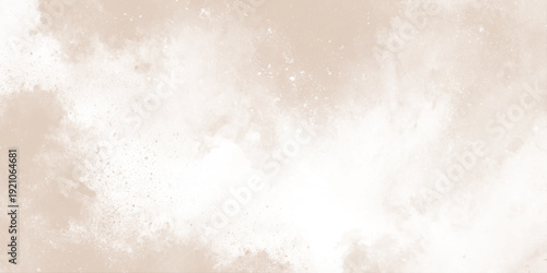 Abstract sepia clouds background with watercolor texture creating an atmospheric, dreamlike, or vintage aesthetic.