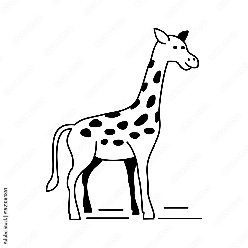Fototapeta premium giraffe vector illustration