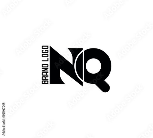 Creative NQ logo design. Letter NQ logo design vector
