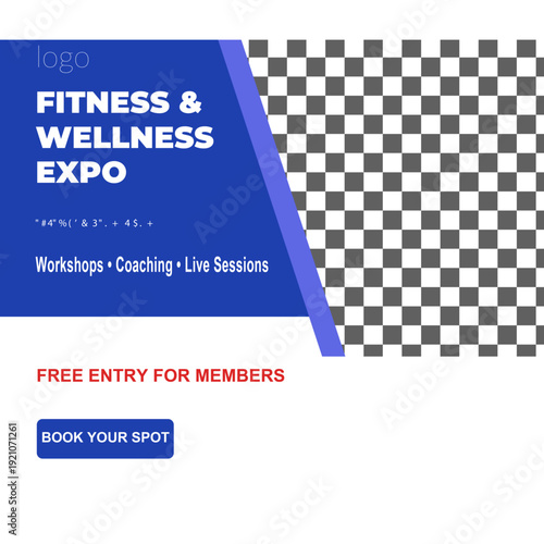 Fitmess And Wellness Expo Social Media Business Design