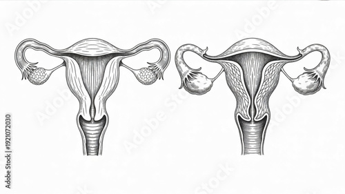 Comparison of Healthy and Abnormal Uterus