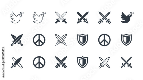 Symbols of Peace and Conflict.