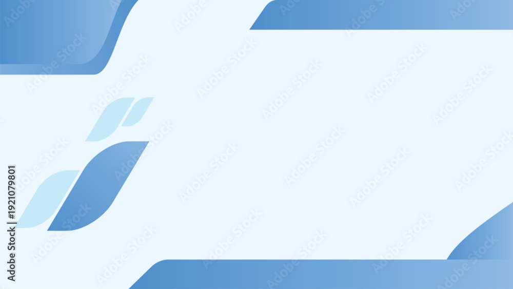 Obraz premium Light Blue Minimal Curved Shape Background for Presentation and UI Design