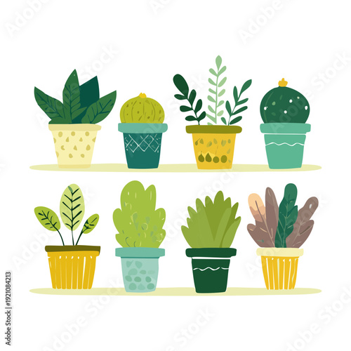 Delicate Orchid Flower Plant Illustration Set in Luxury Glass Pot for Spa Wellness Center and High End Interior