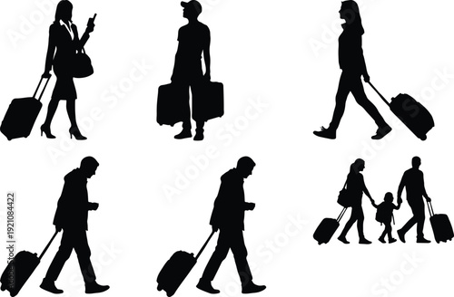 Silhouettes of a person performing various bending and kneeling actions.