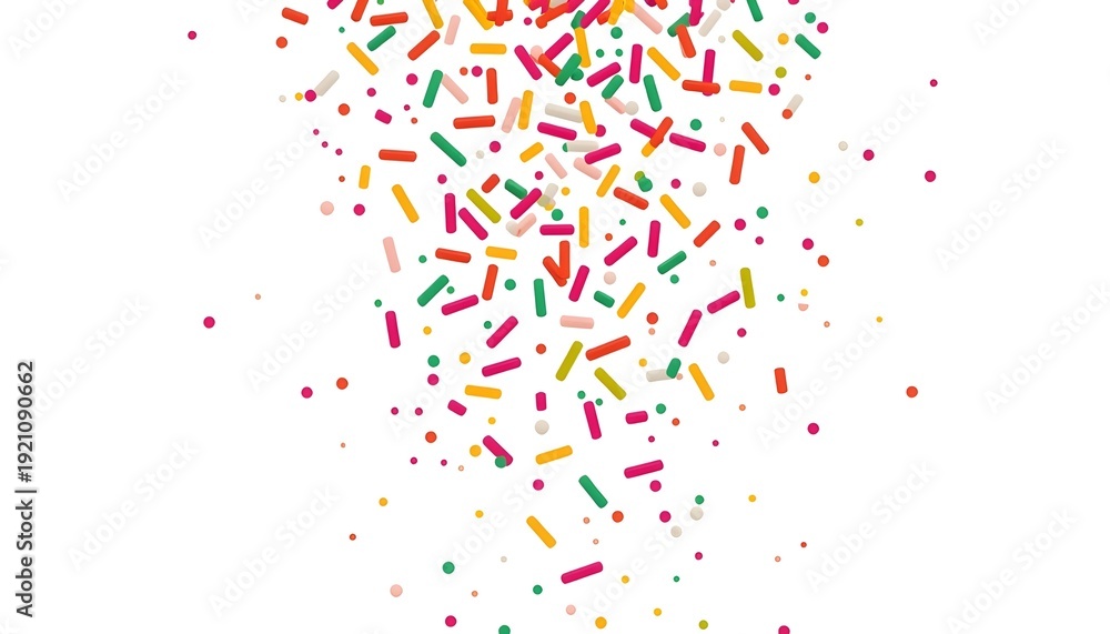 Obraz premium A vibrant and colorful confetti explosion on transparent background
