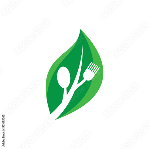 Healthy food logo icon