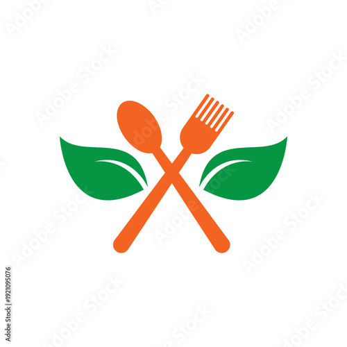 Healthy food logo icon