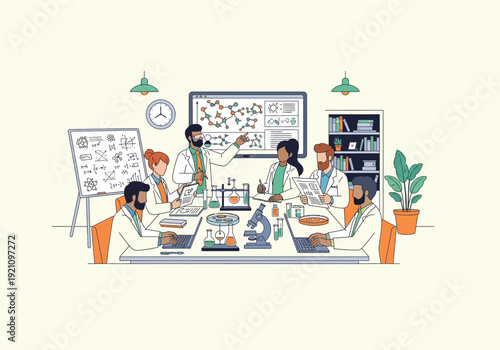 Ilustration Flat Design Concept 