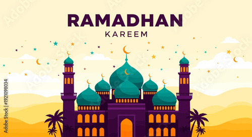 Serene Mosque During Holy Month