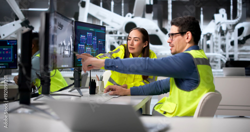 Foto American Engineers Manage Diverse Team