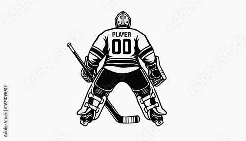 Hockey Goalie Player SVG