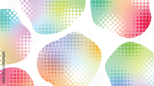 網点　カラフル　抽象的　模様　背景