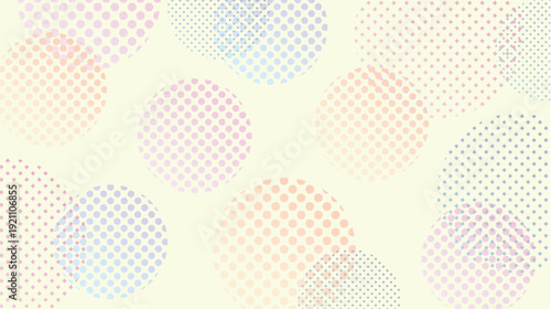 網点　カラフル　抽象的　模様　背景
